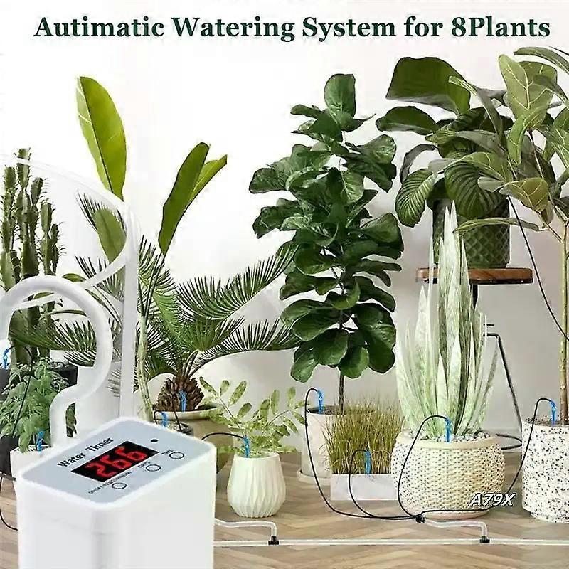 Automatic Watering System - Smart Drip Irrigation Machine With Programmable Water Timer For Plants