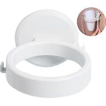 1PCS (White) Hair Dryer Holder, Hair Dryer Rack, Wall Mount Hair Dryer Holder, No Drilling Hair Dryer Holder, Self-Adhesive Drill-Free Hair Dryer Hold