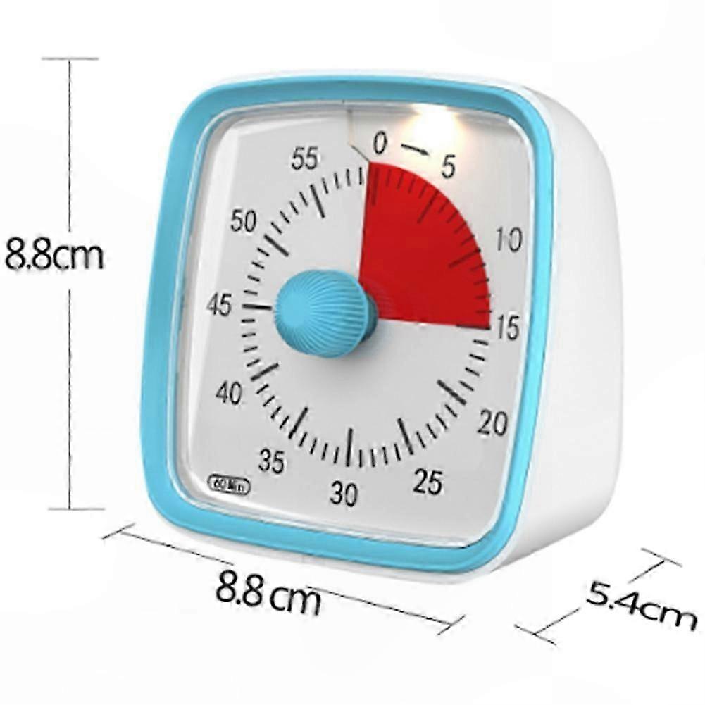 Visual Timer with Night Light, 60-Minute Countdown Timer for Kids and Adults, Time Management Tool