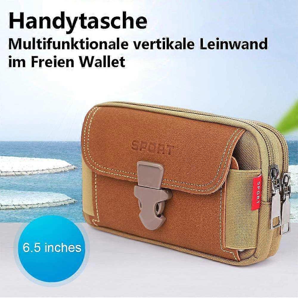 Canvas Utility Pouch with Detachable Strap