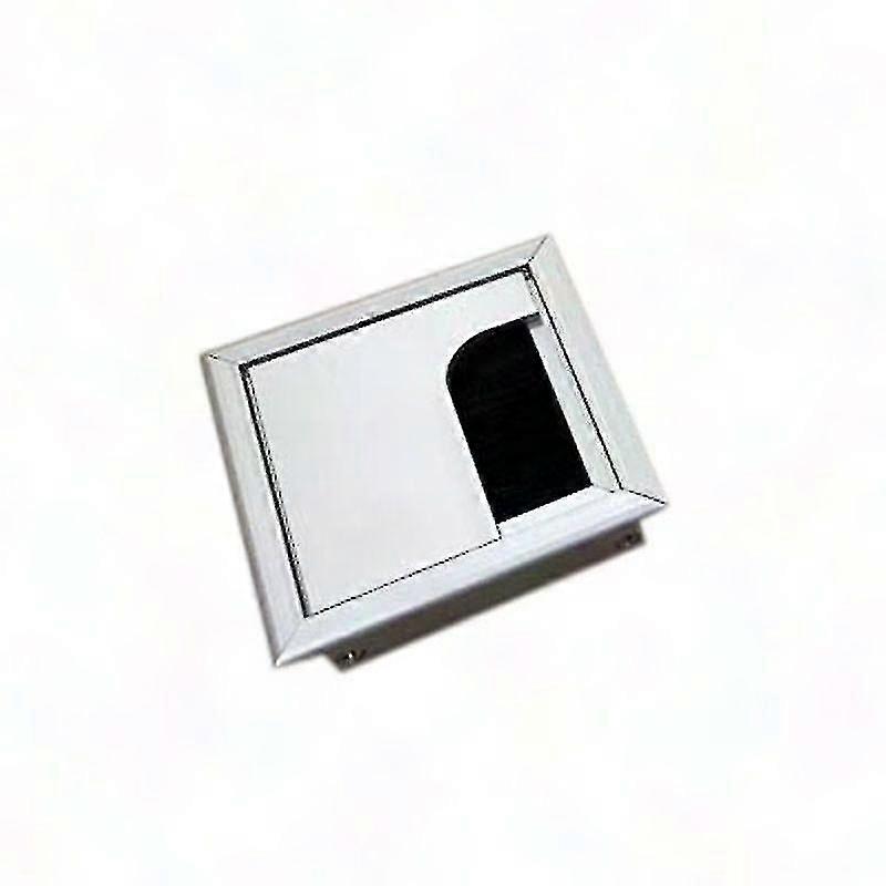 Aluminum Square Rectangle Desk Cable Outlet Insert Hole for Computer Wires