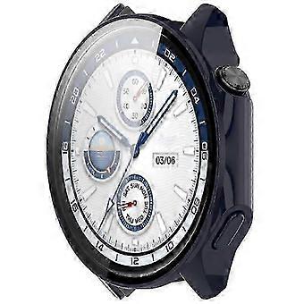 Kompatibel mit Oppo Watch X / OnePlus Watch 2 46 mm Fallschutz-PC-Uhrenrahmenhülle mit gehärtetem Glas ScrP20211224173