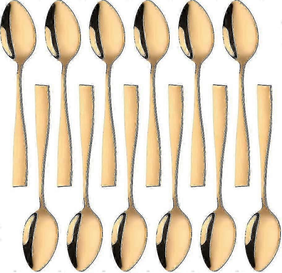 Dessertlepels, 12-pack, Goud