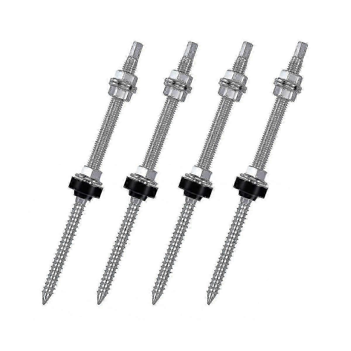 Height-Adjustable M10 Solar Hanger Bolts A2