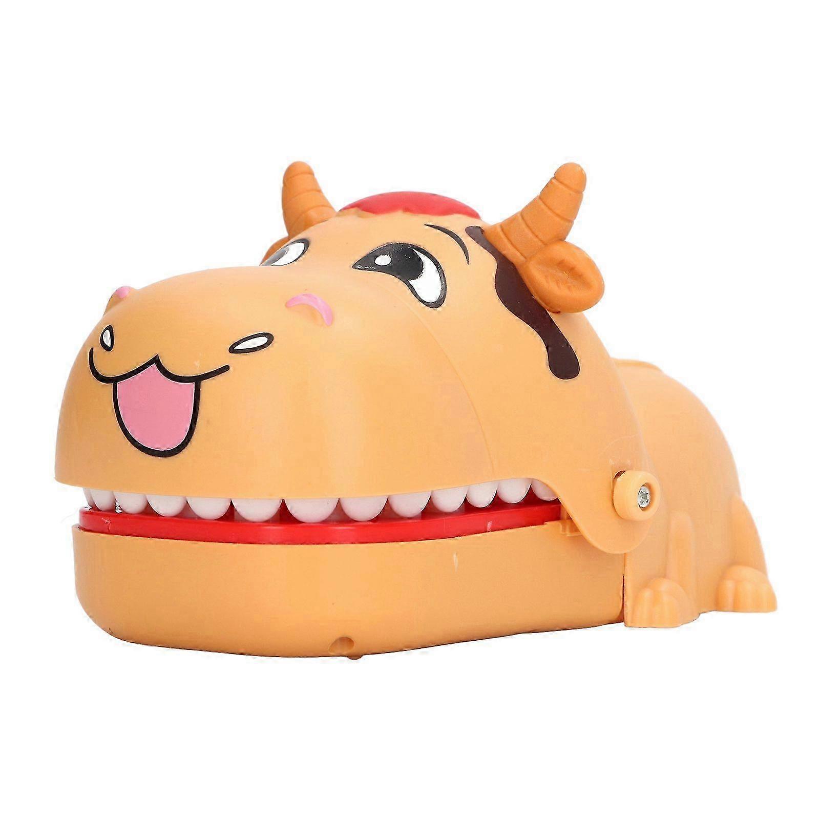 Cow-Shaped Push-Action Teeth Game