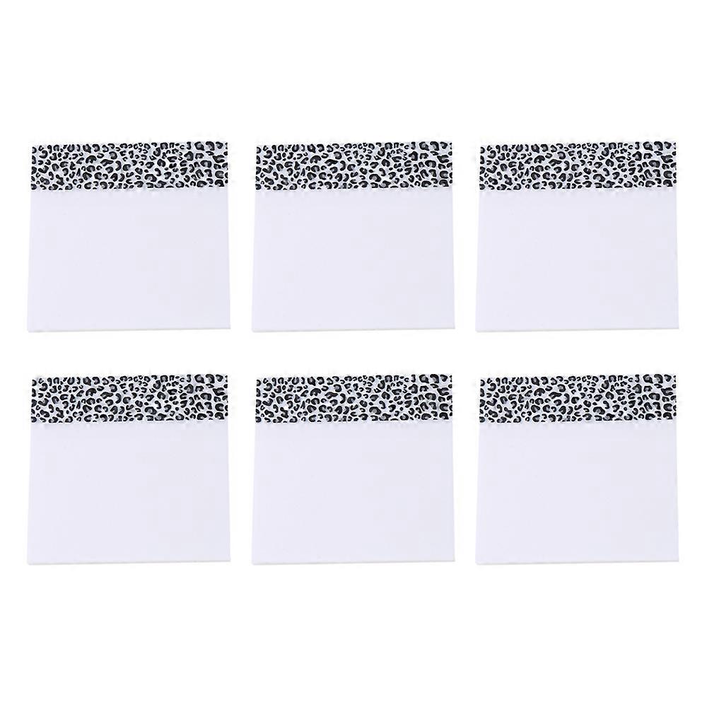 Repositionable Transparent Leopard Print Sticky Notes
