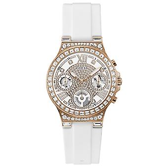 Guess watches ladies moonlight Watch for Women Analog Quartz with Silicone Bracelet GW0257L2