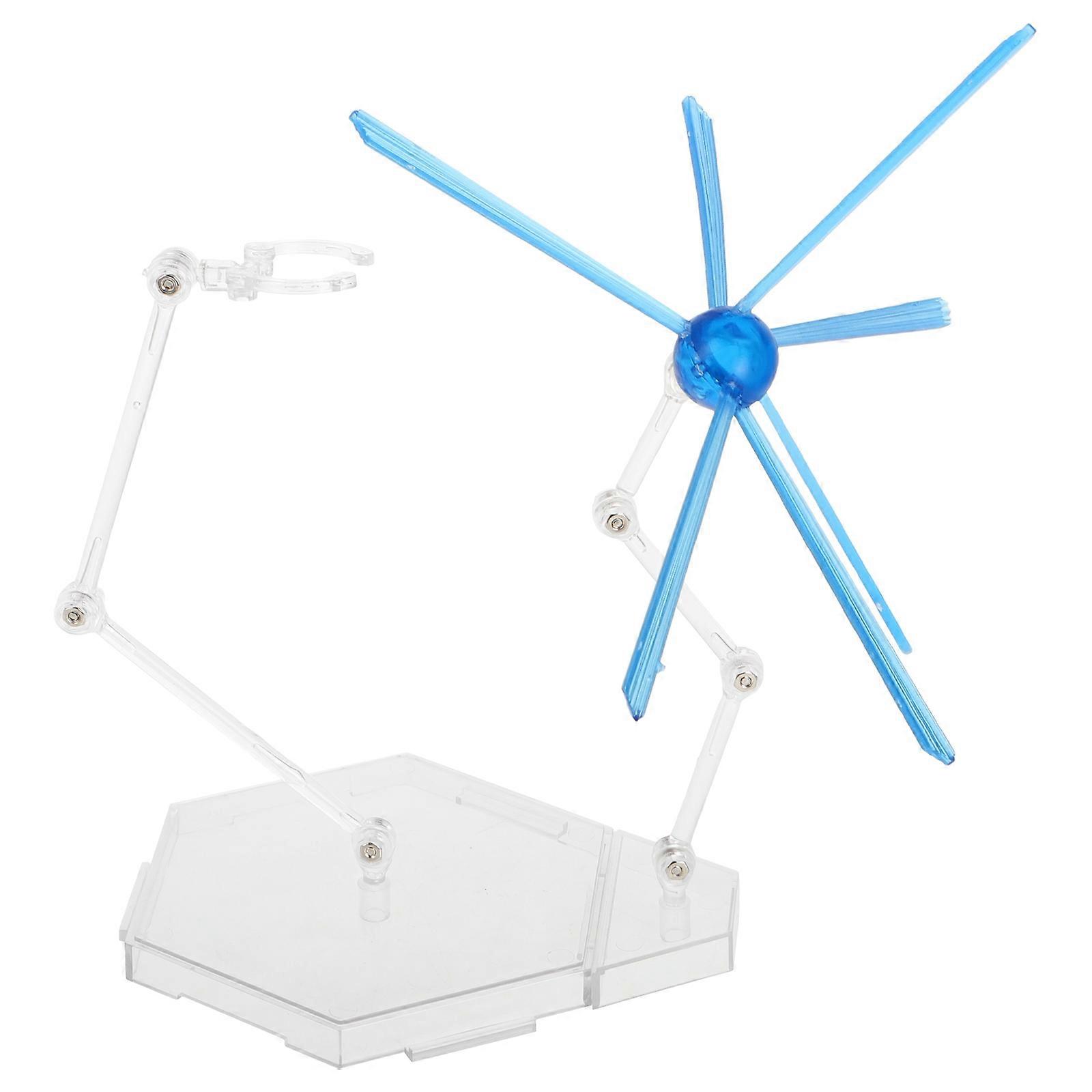 Model Display Stand Adjustable Figure Stand for Display Use Blue