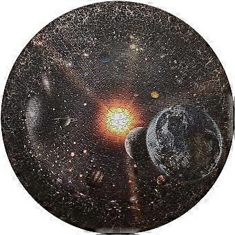 Planet Jigsaw Puzzle 1000 Pieces Round Design for Adults and Family Game Night Galaxy Wall Art