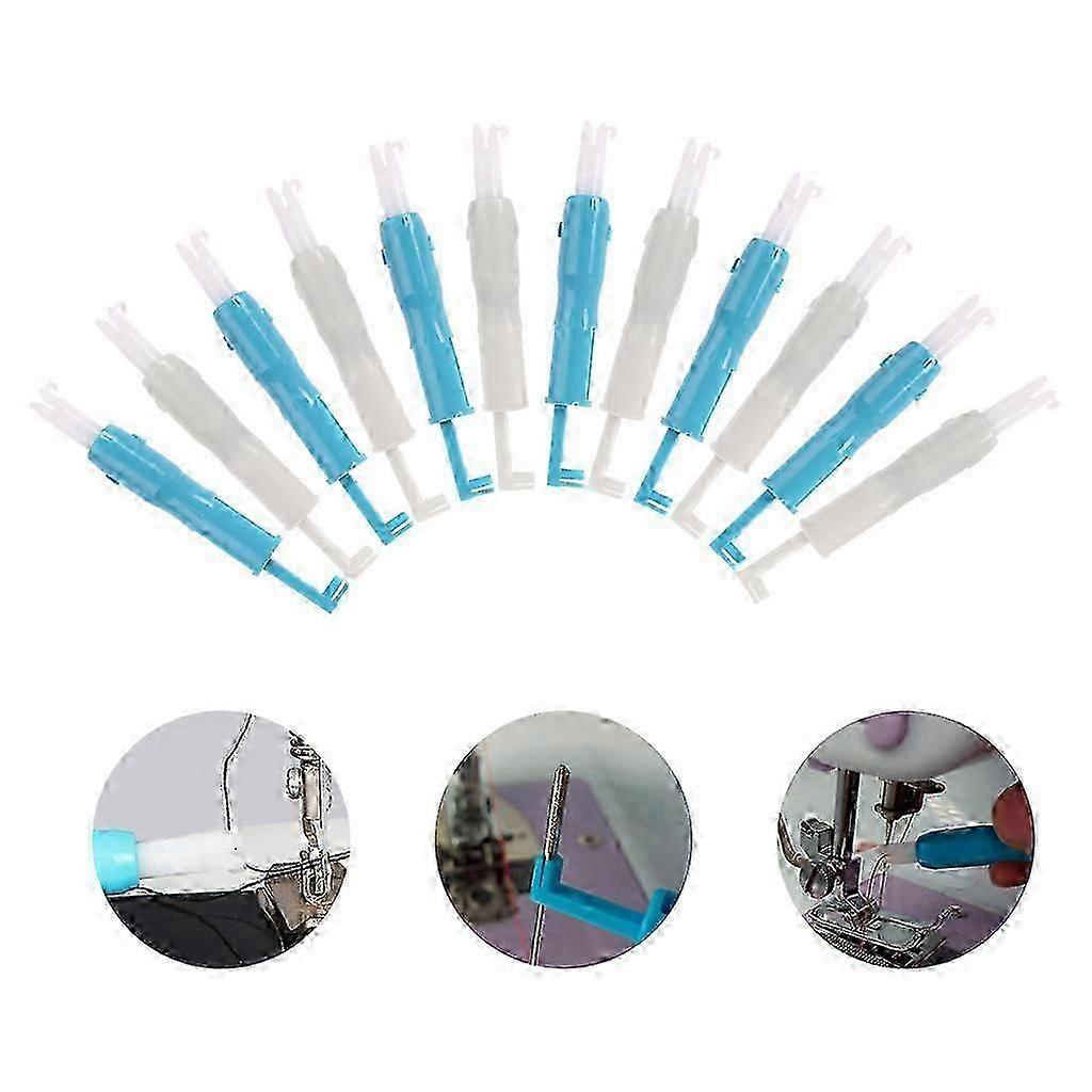 12pcs Sewing Machine Automatic Needle Threader Auto Threading Tool Changer Lead Wire Inserter