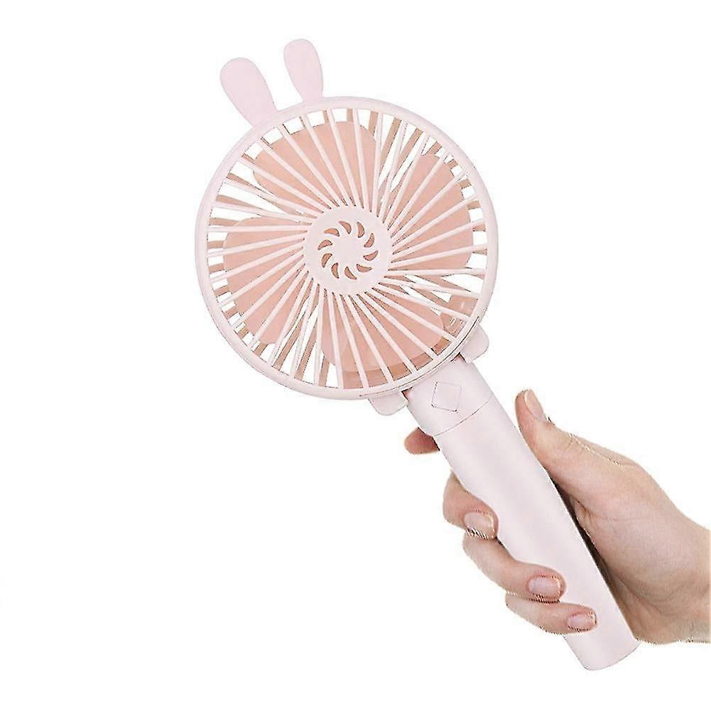 Portable Handheld Electric Fan (Pink)