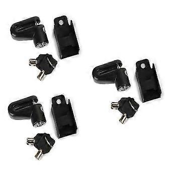 3 Sets Bike Disc Brake Lock Motorcycle Electric Car Disc Brake Key Lock Riding Equipment Accessories Bicycle Lock Black-WHBYV