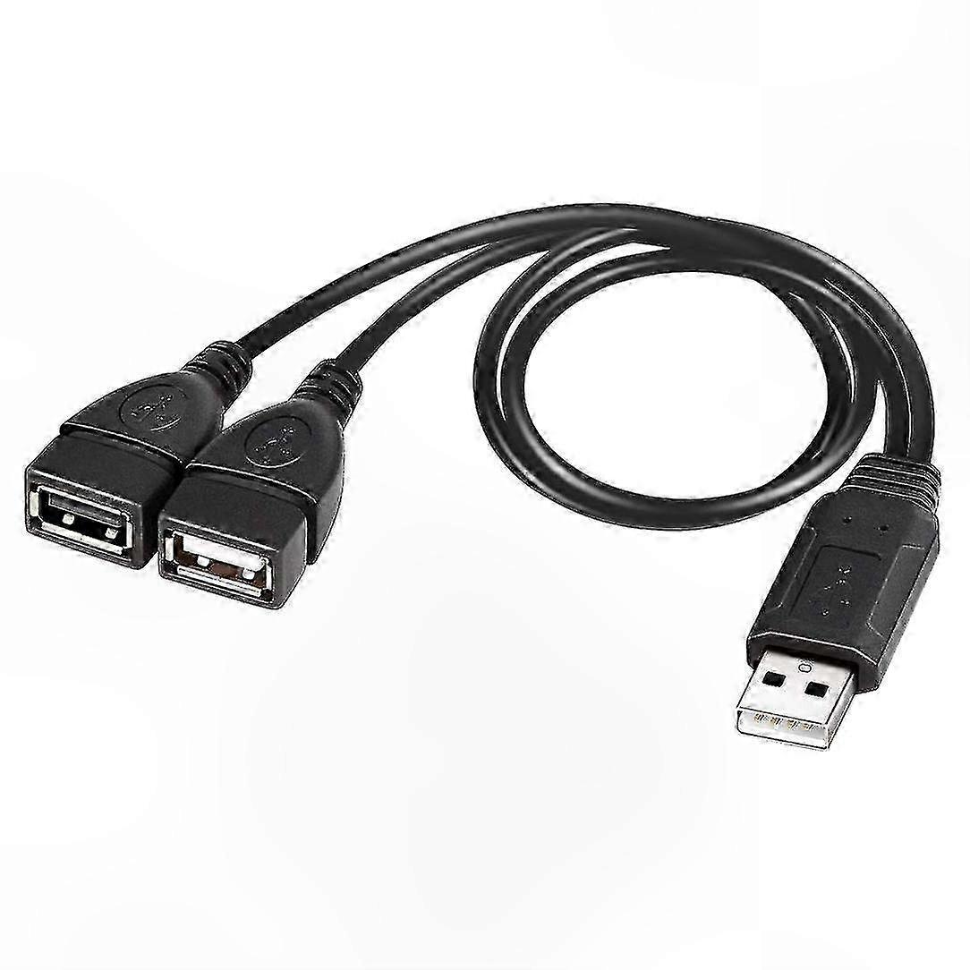 Thick-Wire USB 2.0 Y Splitter