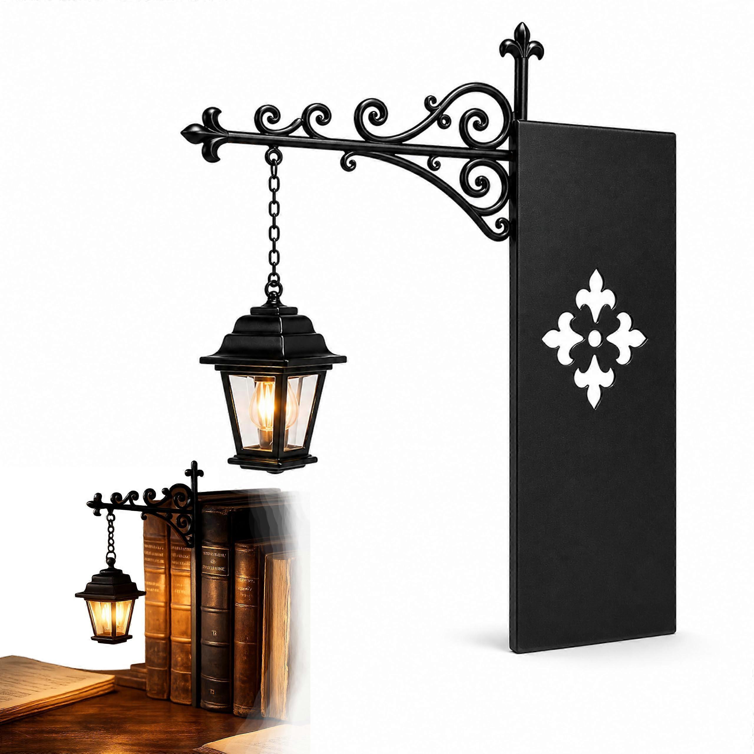 Slim Vintage LED Bookshelf Lantern