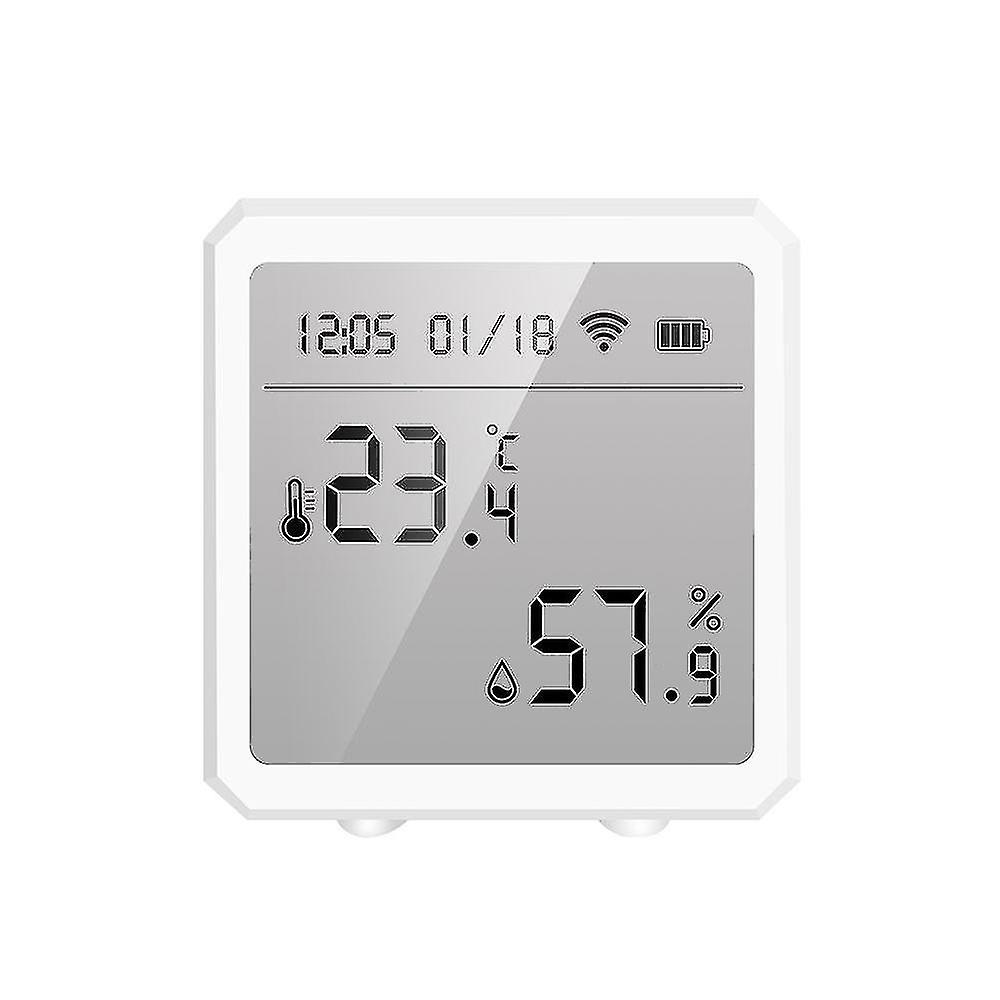 Wifi Temperature Humidity Sensor Home Indoor Hygrometer Thermometer Detector Voice Control