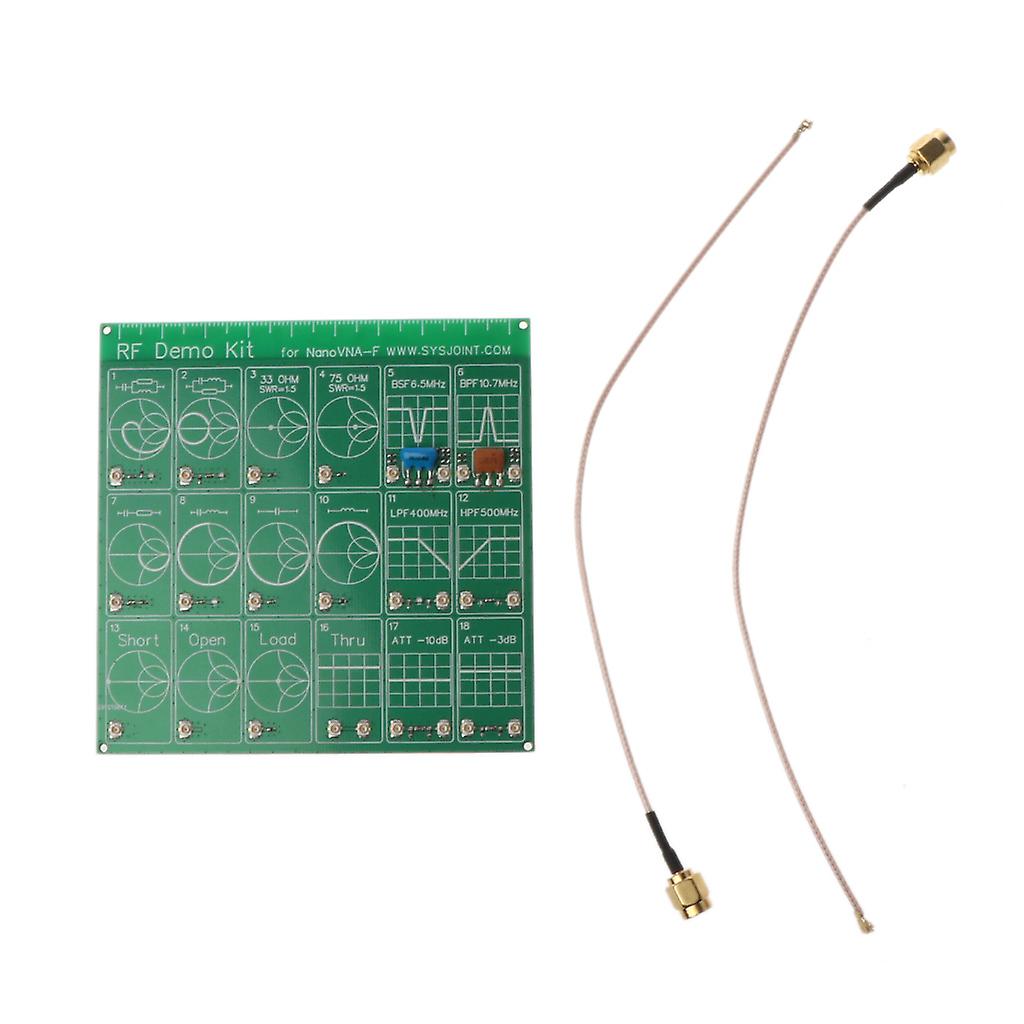 RF Demo Kit for NanoVNA VNA RF Test Board Vector Network Test Filter/Attenuator with Adapter Cable