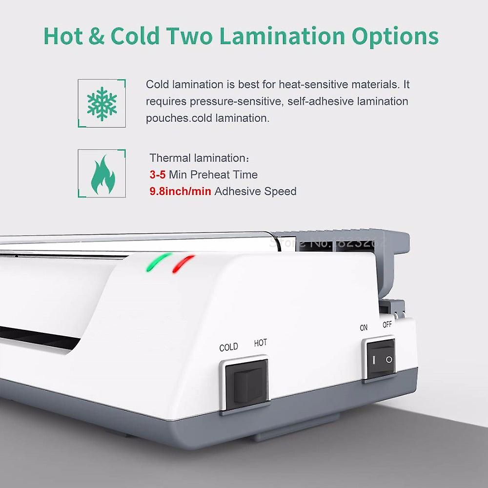 A3/ A4 /a6 Thermal Pouch Laminator With 2 Roller Fast Warm-up Photos File Laminating Machine With Trimmer And Corner Rounder