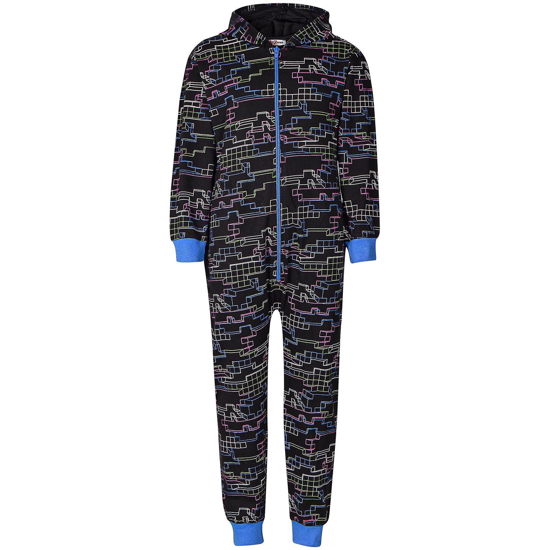 A2Z 4 Çocuk Kız Erkek Onesie Tek Parça Çocuk Pijama Gelecek Robot Kıyafeti