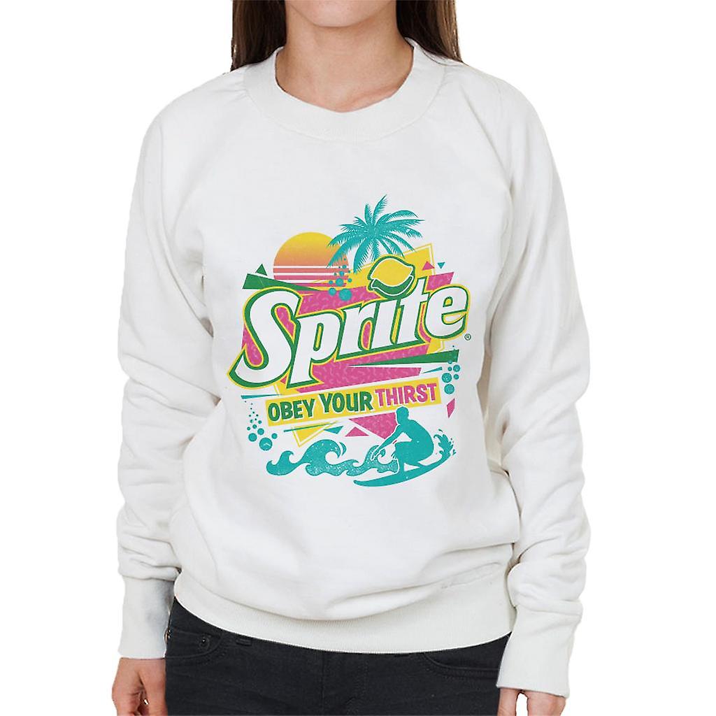 Sprite Retro 90s Beach Obey Your Thirst Women's Sweatshirt
