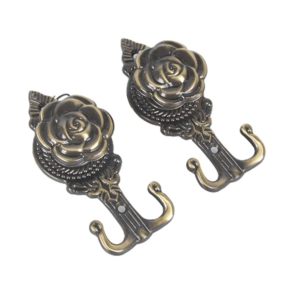 Retro Curtain Hooks 1 Pair Window Curtain Hanger Decor Accessory