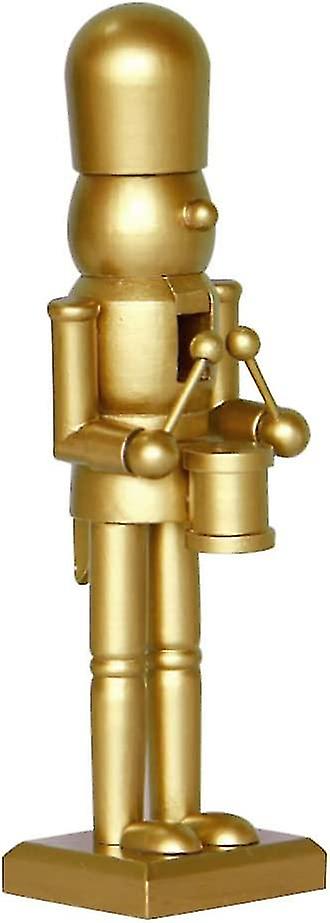 Golden Nutcracker Soldier Statue