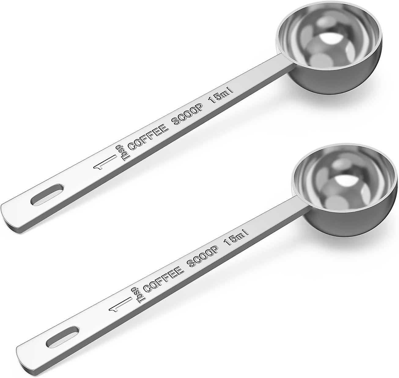 1 Tablespoon Measuring Spoon Coffee Scoop, 15ml Long Handle Coffee Spoons, Set Of 2