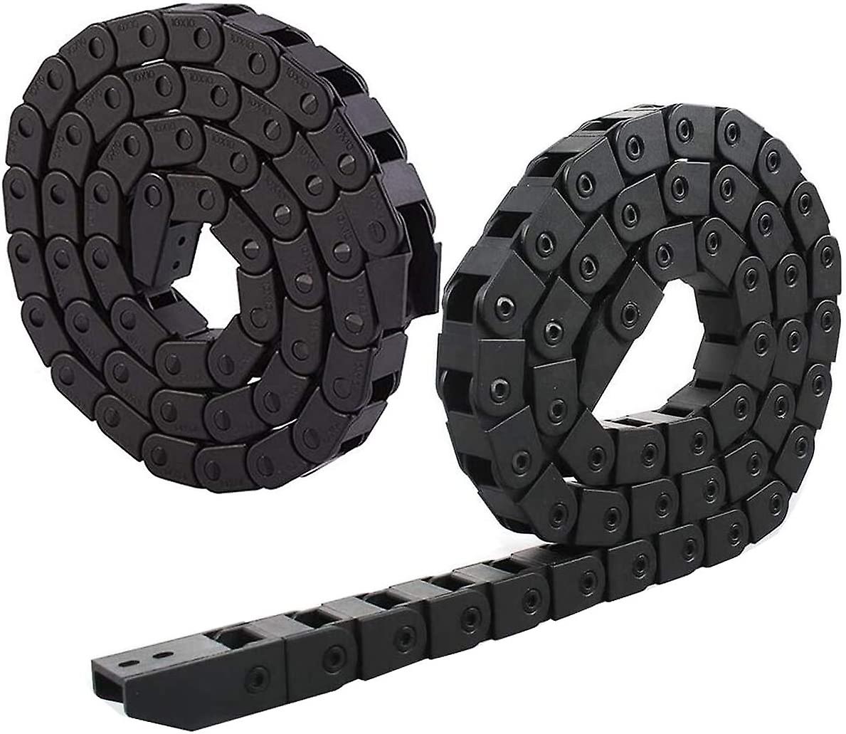 Traction chain, 2pcs transmission chain, transport chain for 3D printer, CNC machine, electronics (10 x 20mm)