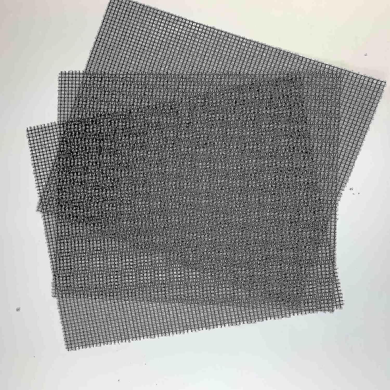 6 قطع شبكة شواء، حصير خبز غير لاصق قابل لإعادة الاستخدام حصير شواء لشواء اللحوم والخضروات، 40 ×