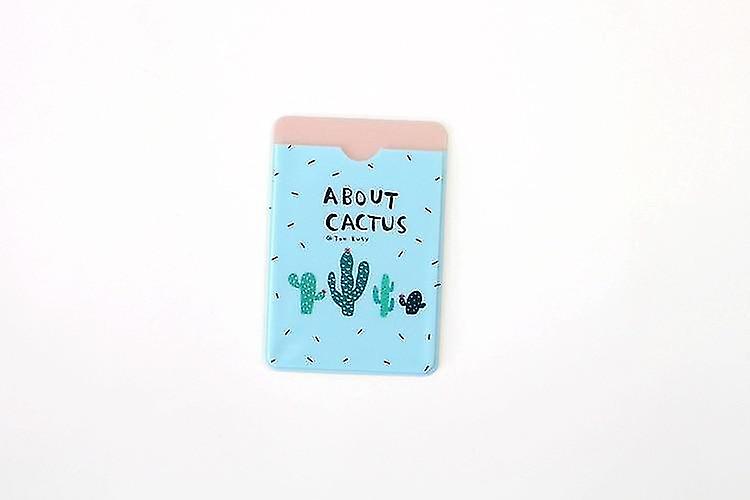 B Fresh Fruit Cactus Animals Double layer Card Note Holder Bus Business Credit