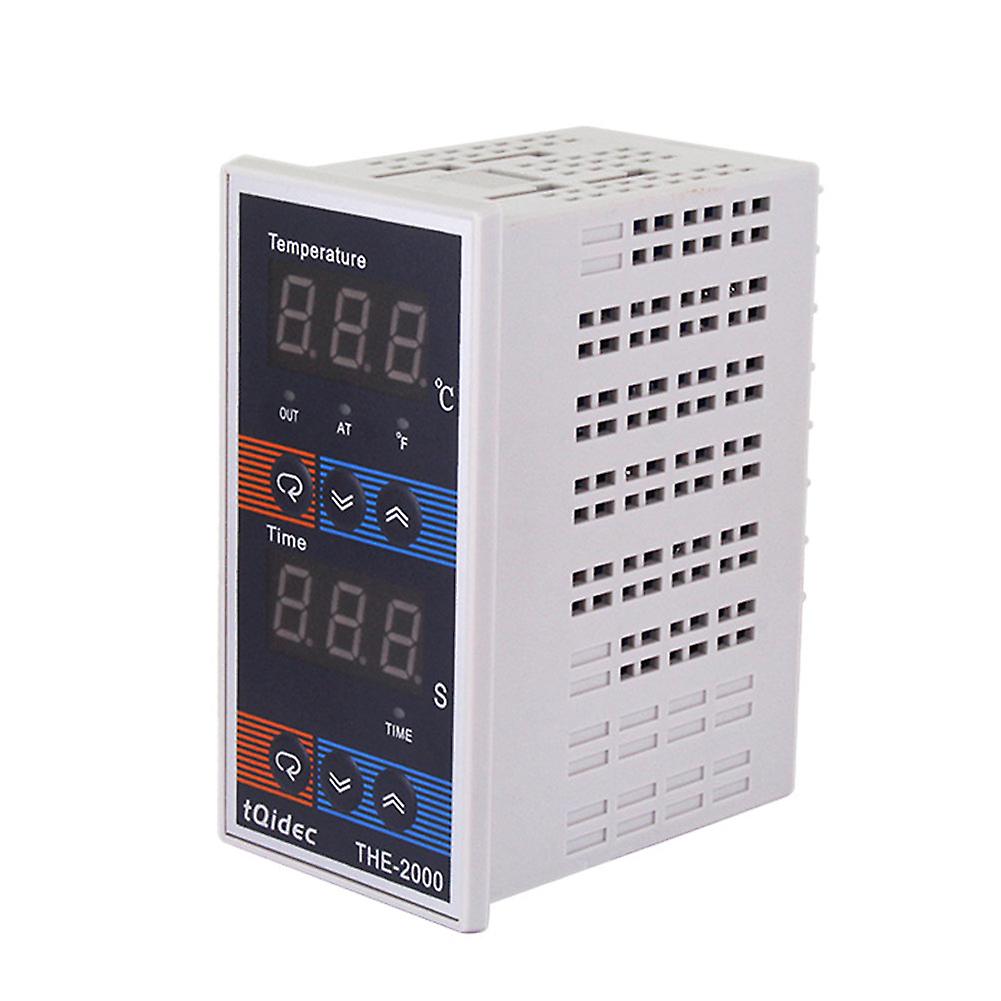 Intelligent Digital Temperature Time Controller 0~400℃ Adjustable For Hot Stamping Mchine Oven K Type Thermocouple Relay Output