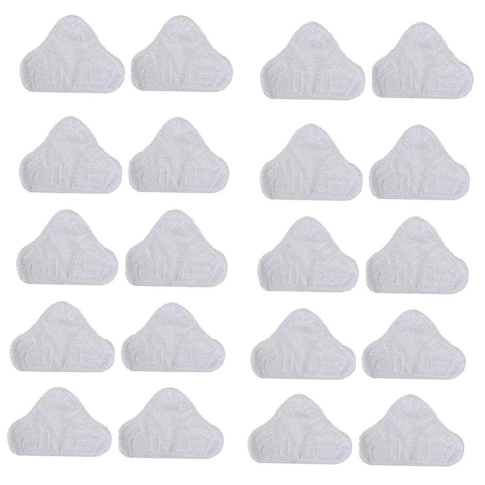 20 Pack Replacement Steam Mop Microfiber Cloth Pad For H2o Mop X5 Triangular Drag