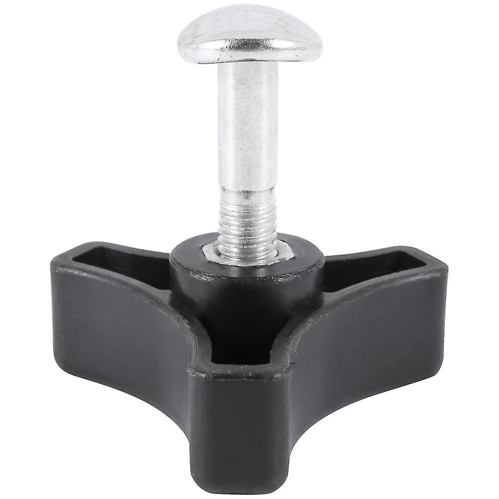 Black Plastic Triple-cornered Handle Knob Nut Screw For Lawn Mower Machine