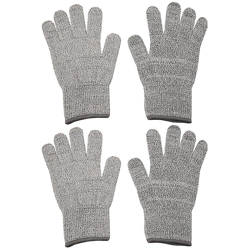 2 أزواج قطع قفازات مقاومة الغذاء الصف 5 حماية اليد ، قفازات قطع المطبخ للمحار شوك