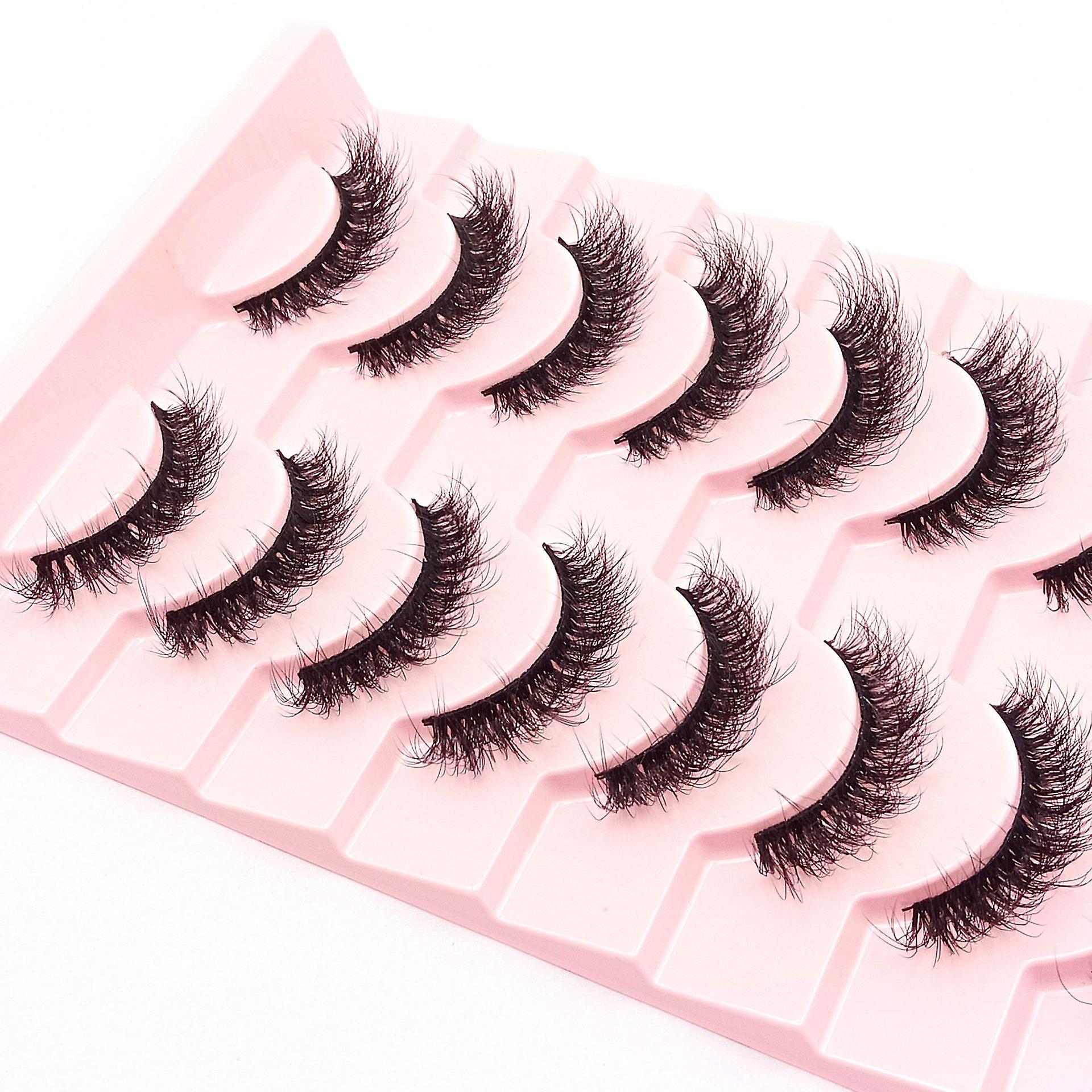 10 Pairs Thick And Curly Fake Lashes Com