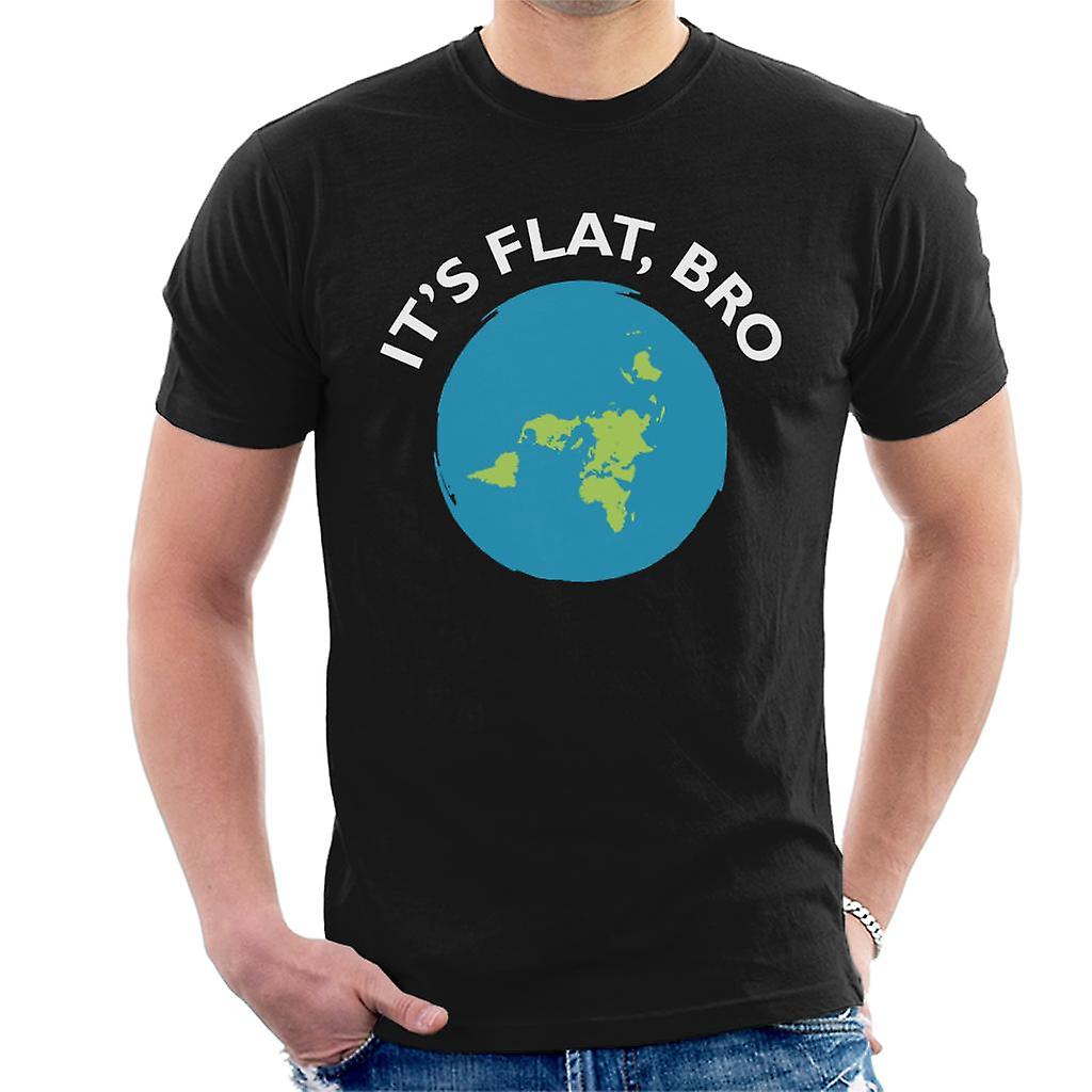 Its flat bro flat Earth men ' s T-skjorte