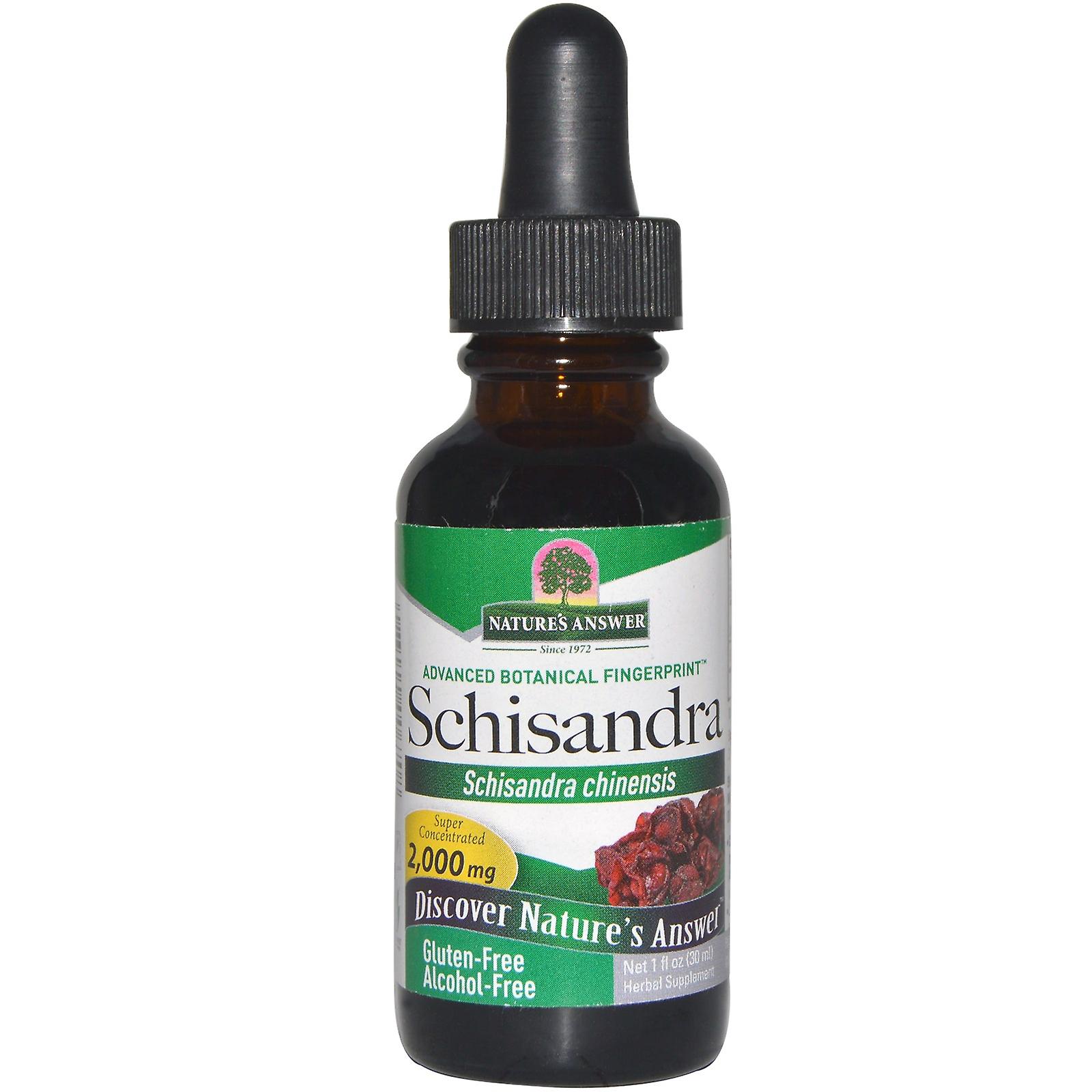 Schisandra, Sans alcool, 2000 mg (30 ml) - Nature-apos;s Réponse