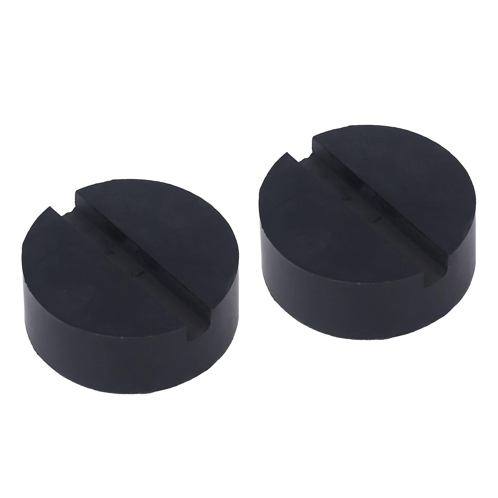 Uadme 2Pcs Rubber Jack Pad, Slotted Adapter Universal for Vehicle Lift Axle Stand Car SUV