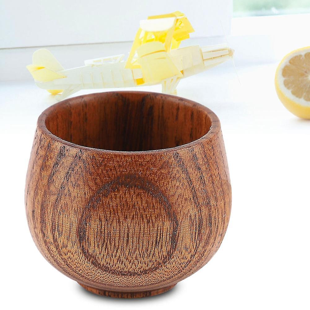 Wooden Cup, Primitive Log Color Handmade Natural Wood Coffee Tea Beer Juice Milk Mug for Men Women Coffee Hot Drink Milk(#2)