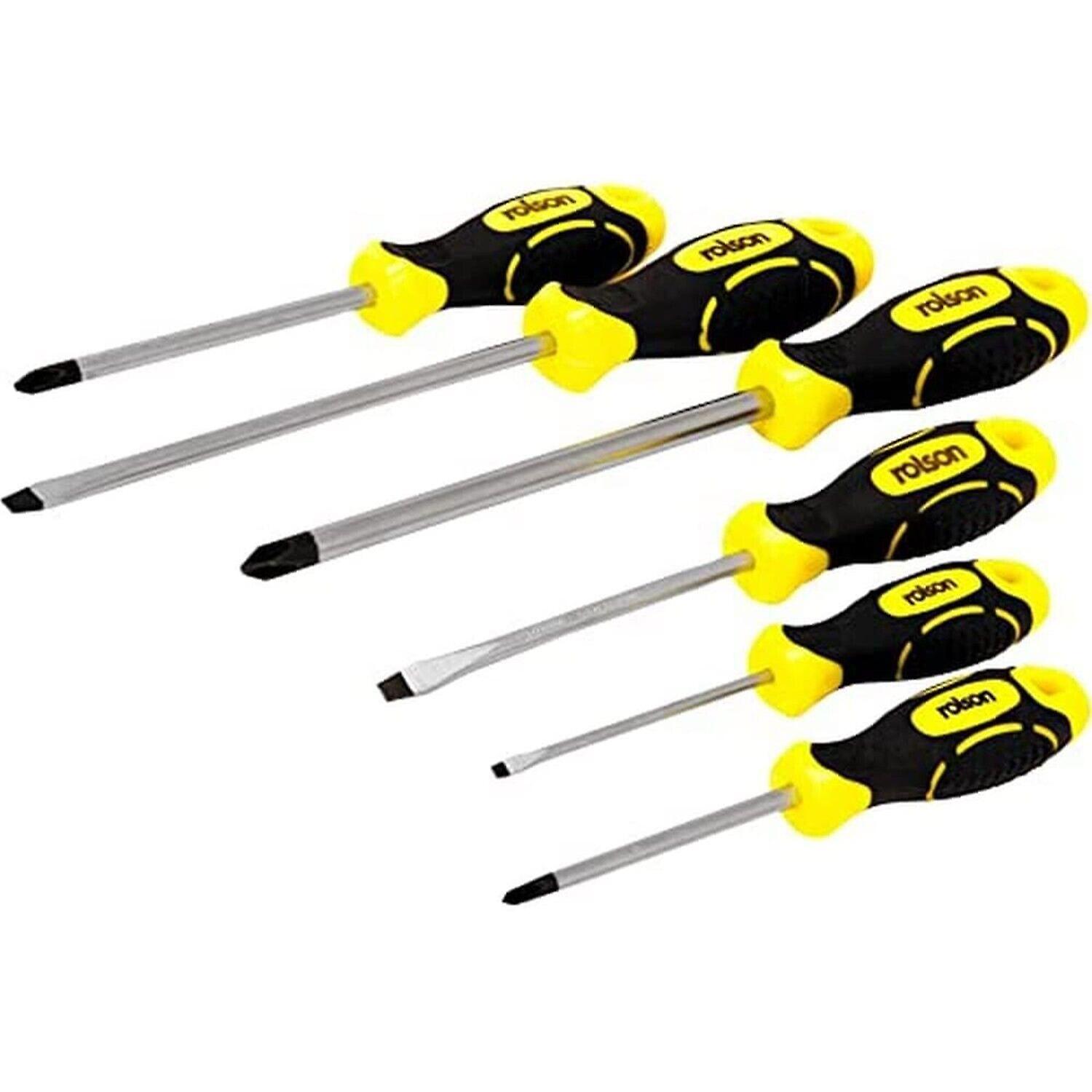 6pcs Magnetic Screwdriver Set Flat & Cross Head