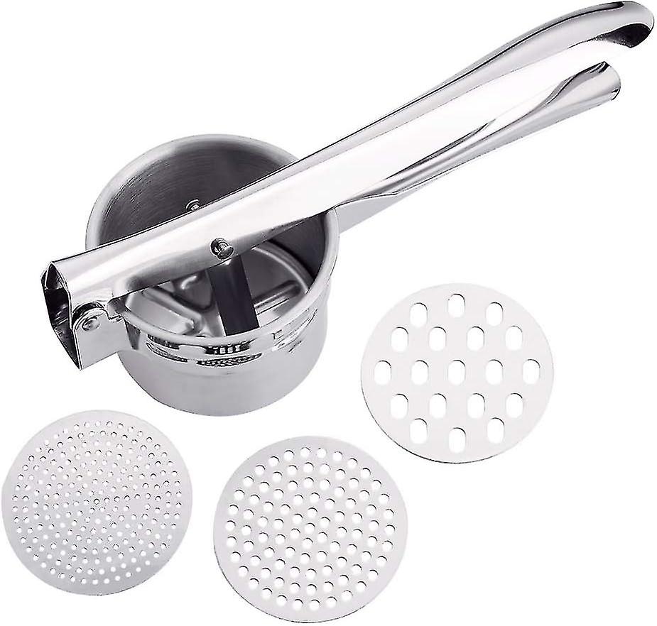 Multifunction Professional Potato Masher With 3 Interchangeable Discs