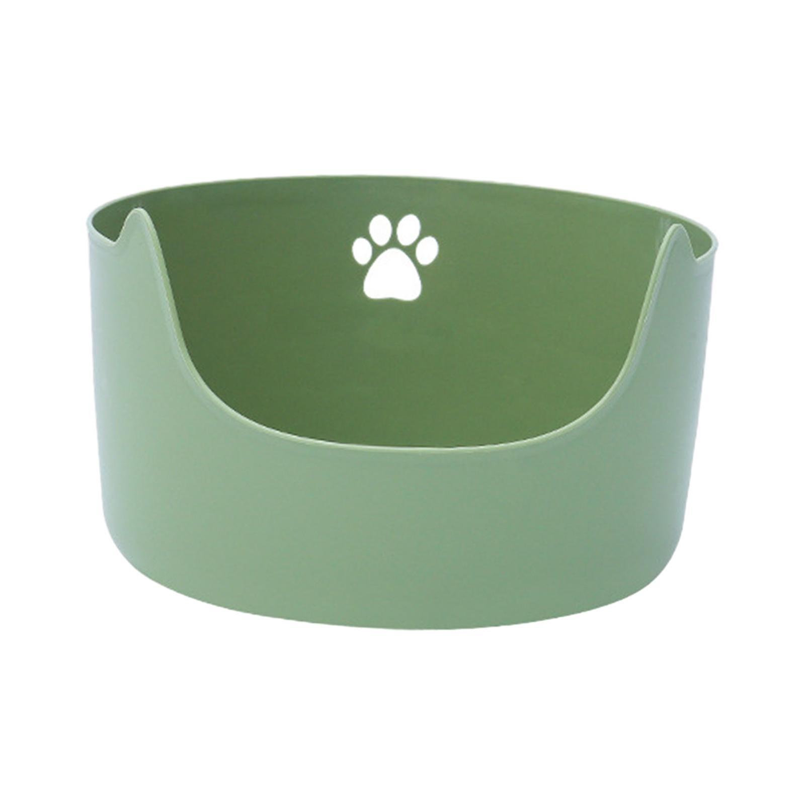 Bacs à litière pour chat Open Top Large pour petits et grands chats Bac à litière pour chat Jaune