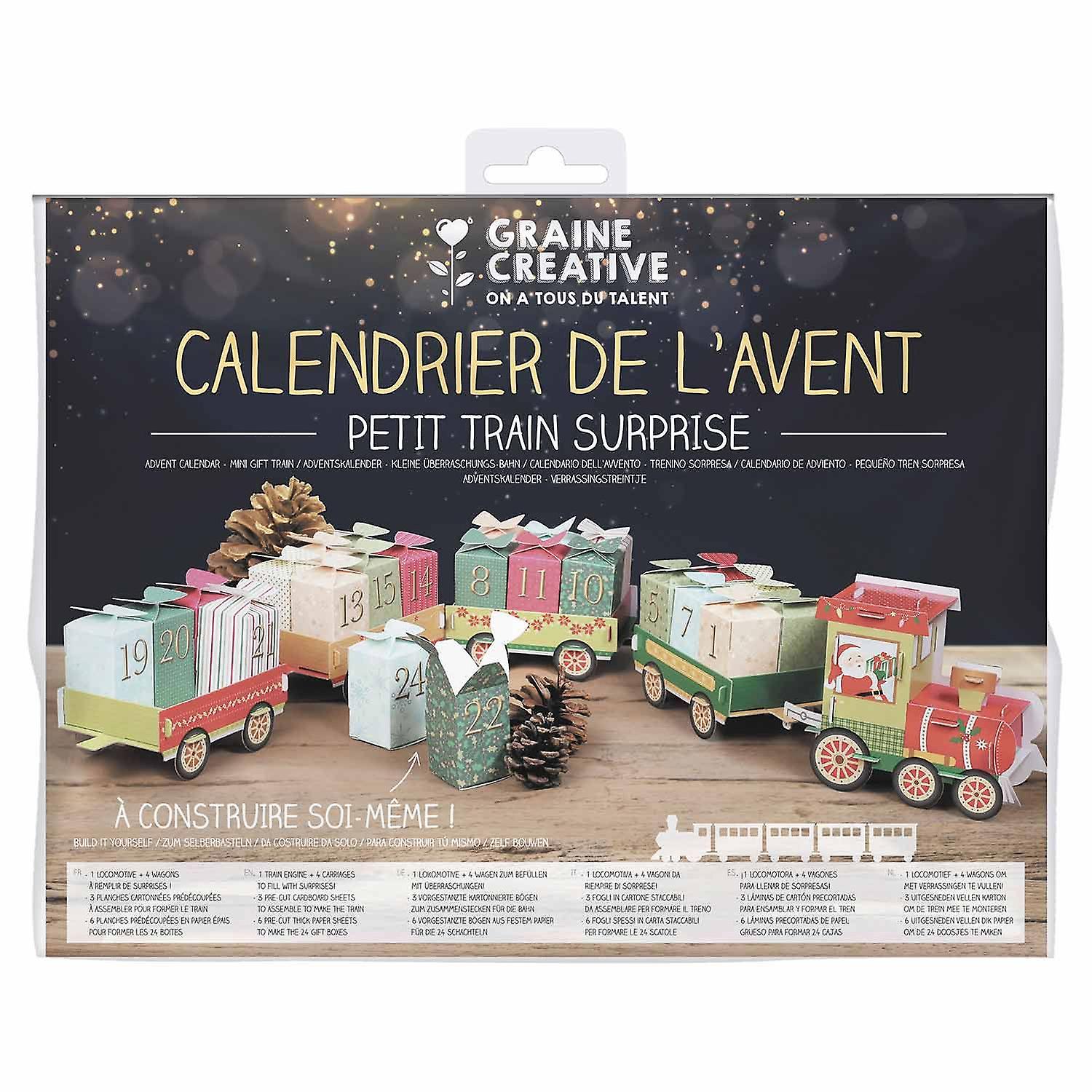 Advent calendar little train to build