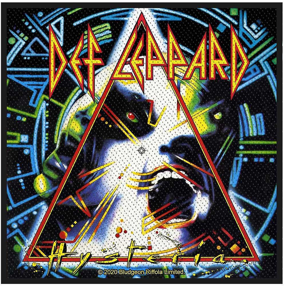 Def Leppard Standard Patch Hysteria new Official Black