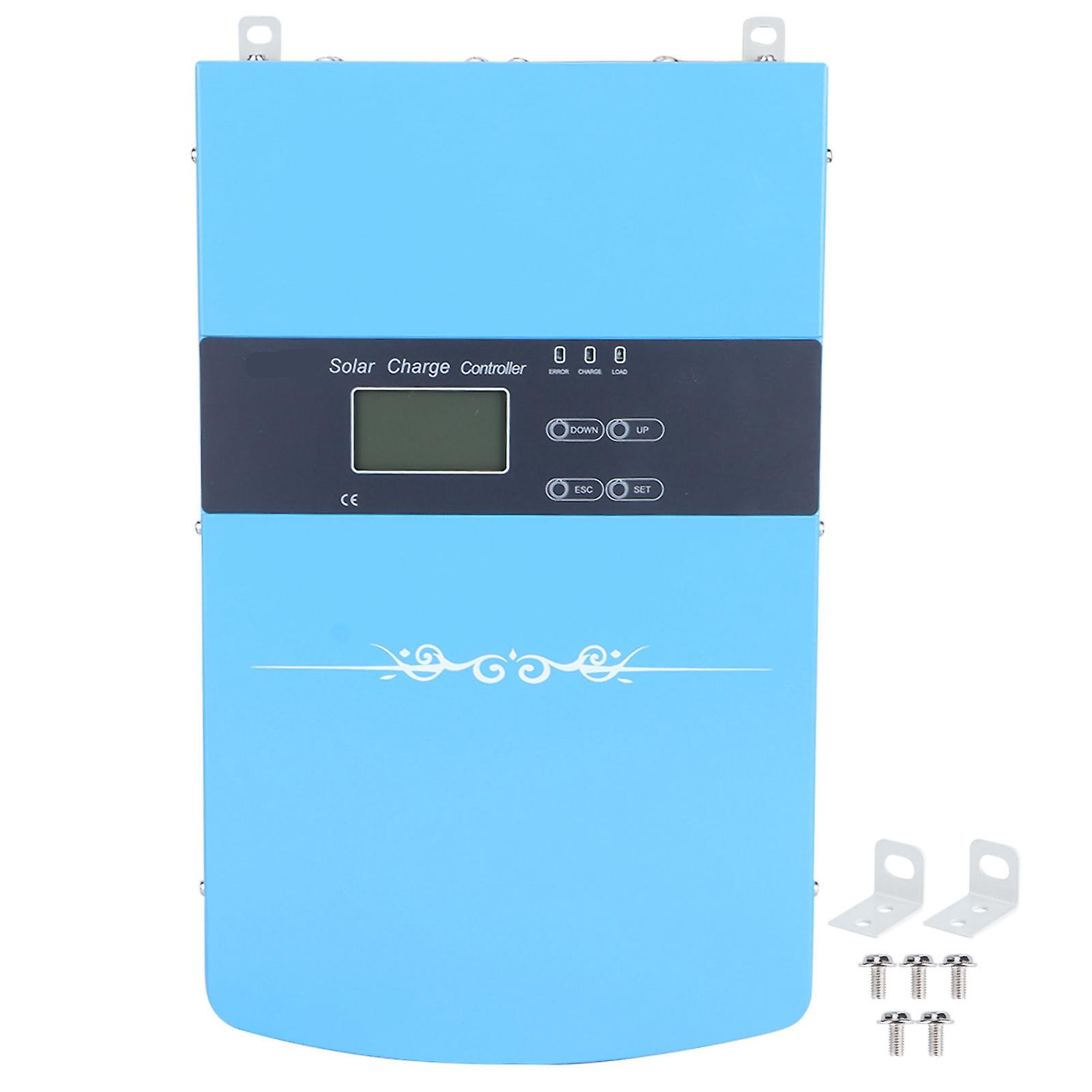 Contrôleur de charge solaire MPPT en aluminium, 12 V, 24 V, 48 V, type mixte, 120 A