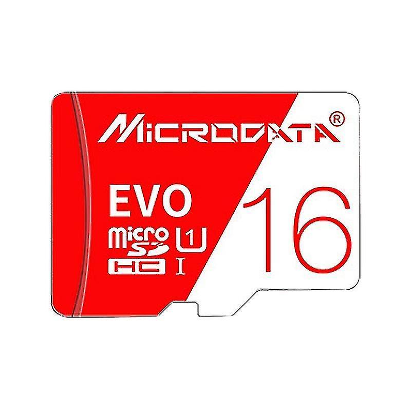 Computer Accessory Sets Microdata 16gb High Speed U1 Red And White Tf Micro Sd Memory Card