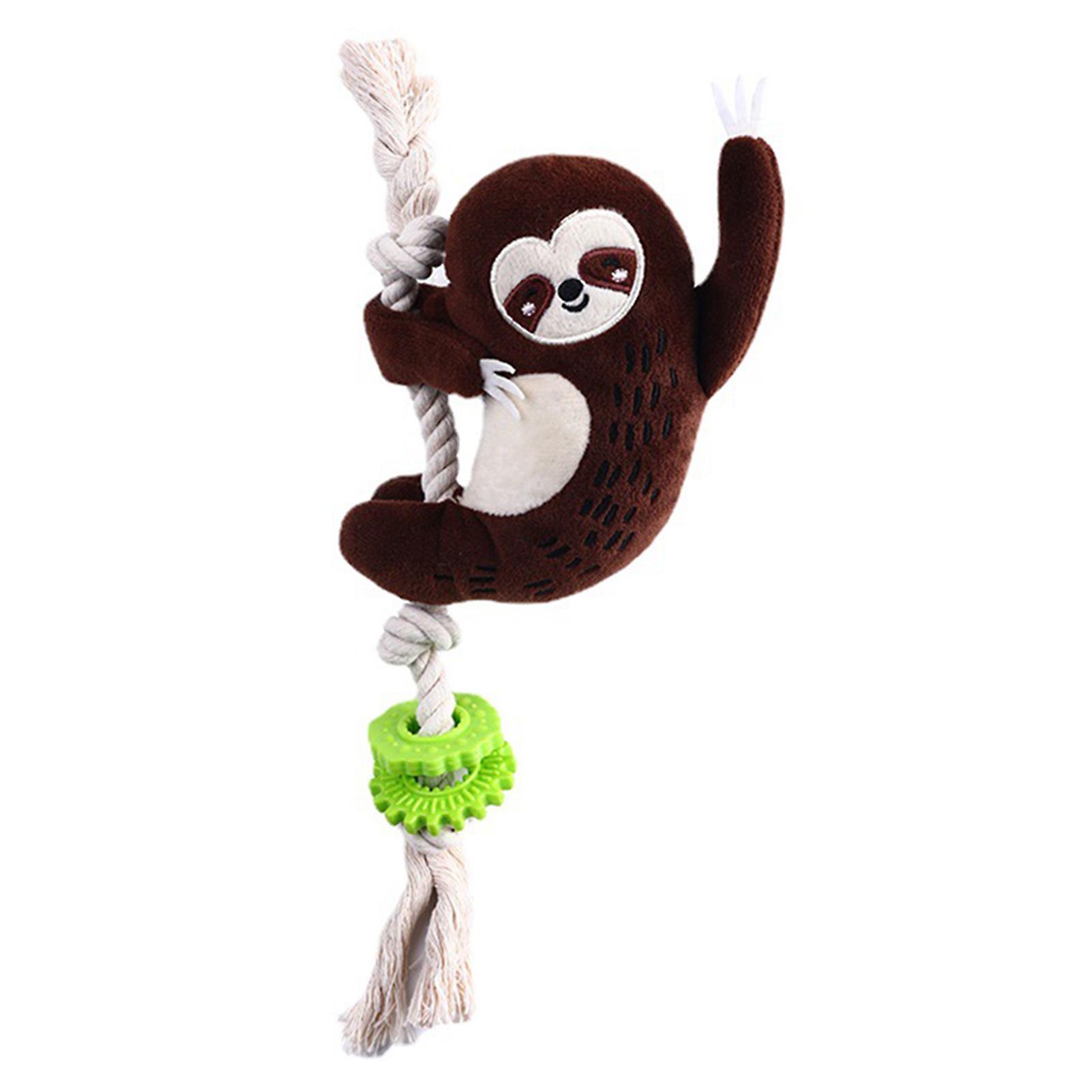 Dog Squeaky Chew Toys with Rope Durable Interactive Plush Dog Toys Suit for Dog