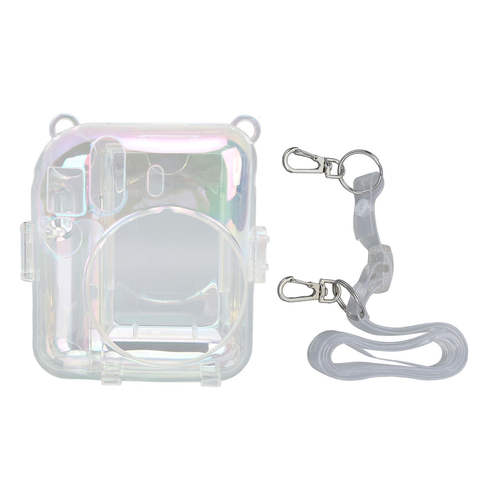 Transparent Protective Case for Fujifilm Instax Mini 12 - Durable with Adjustable Strap