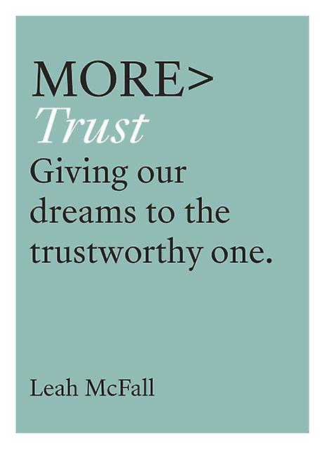 More Trust by Leah Mcfall Paperback Book