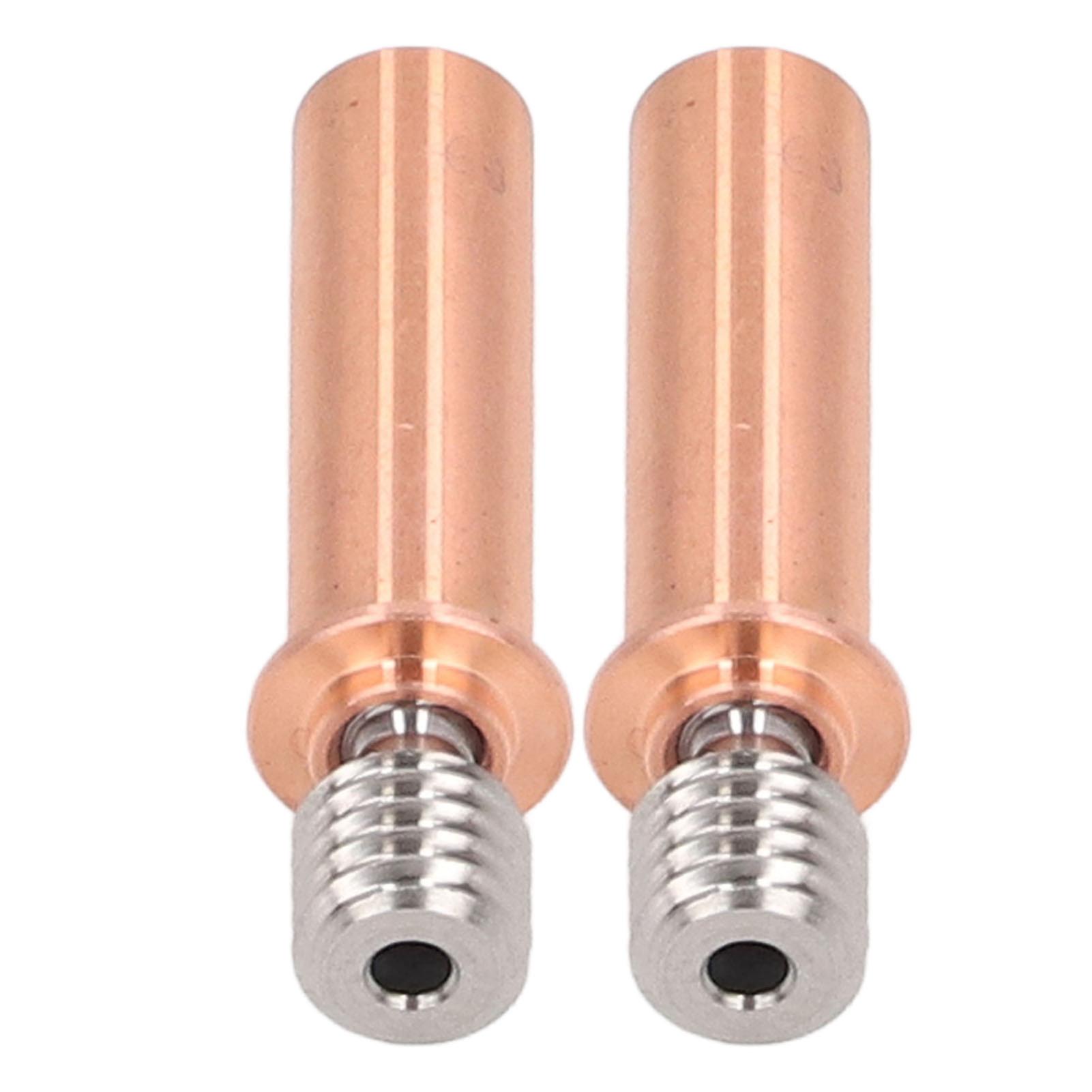 2Pcs διμεταλλικό εξάρτημα εκτυπωτών σωλήνων M6 3D θερμοθραύσης λαιμών ακροφυσίων διμεταλλικό για CR 6 SE 