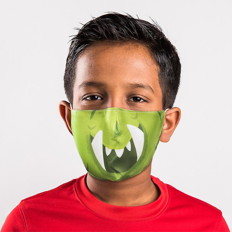 Monstarz Green Monster Reusable Face Covering - Petit Pack X 1